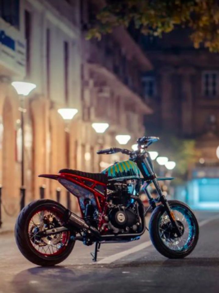 The Scram 411 goes from off-road aspirant into an urban hooligan