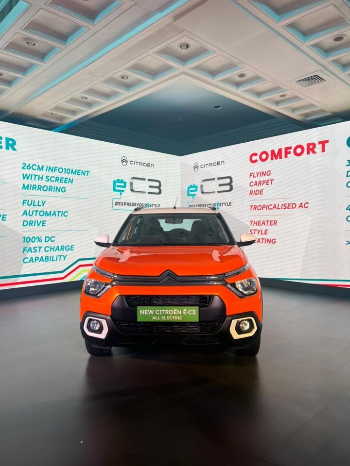 Citroen has launched its first electric vehicle, the eC3, in India