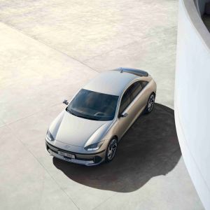 Hyundai Ioniq 6 EV On Display At Auto Expo 2023