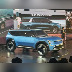Kia EV9 Showcased At Auto Expo Offers A Range Of 482km