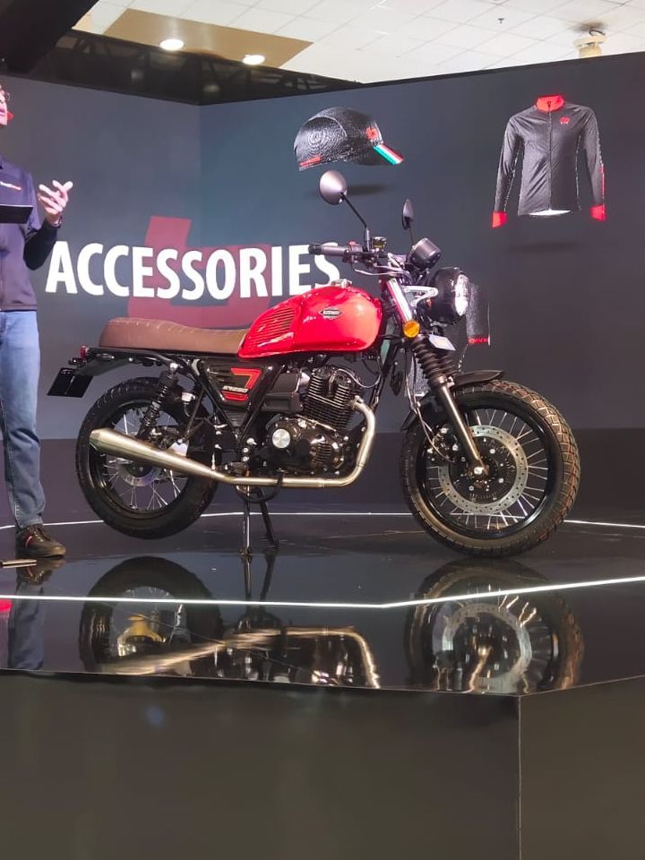Keeway has launched the SR 250 scrambler at the ongoing Auto Expo 2023