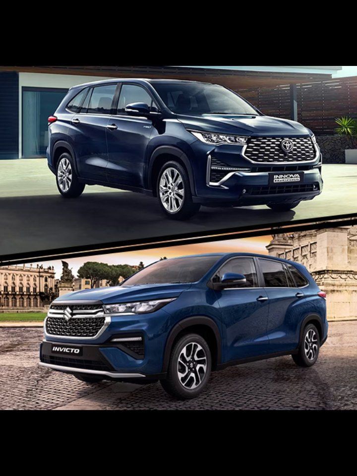 The Toyota Innova Hycross and Maruti Invicto are badge-shared models