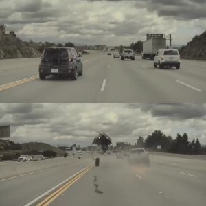 Live Accident Caught On Dashcam: Kia Car Flips Mid-air