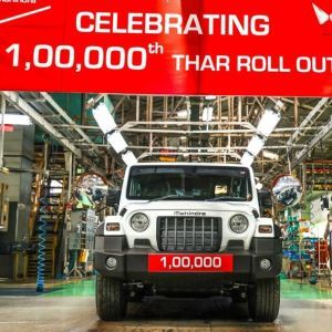 Mahindra Rolls Out One Lakh Units Of The Thar SUV