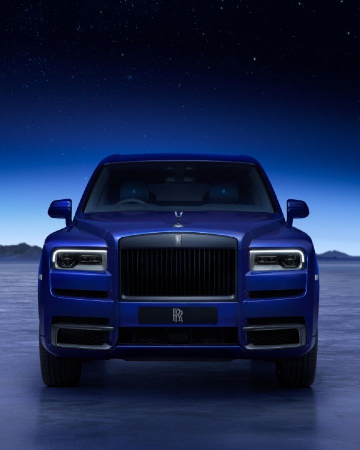 Rolls-Royce has introduced a new Black Badge Cullinan Blue Shadow edition
