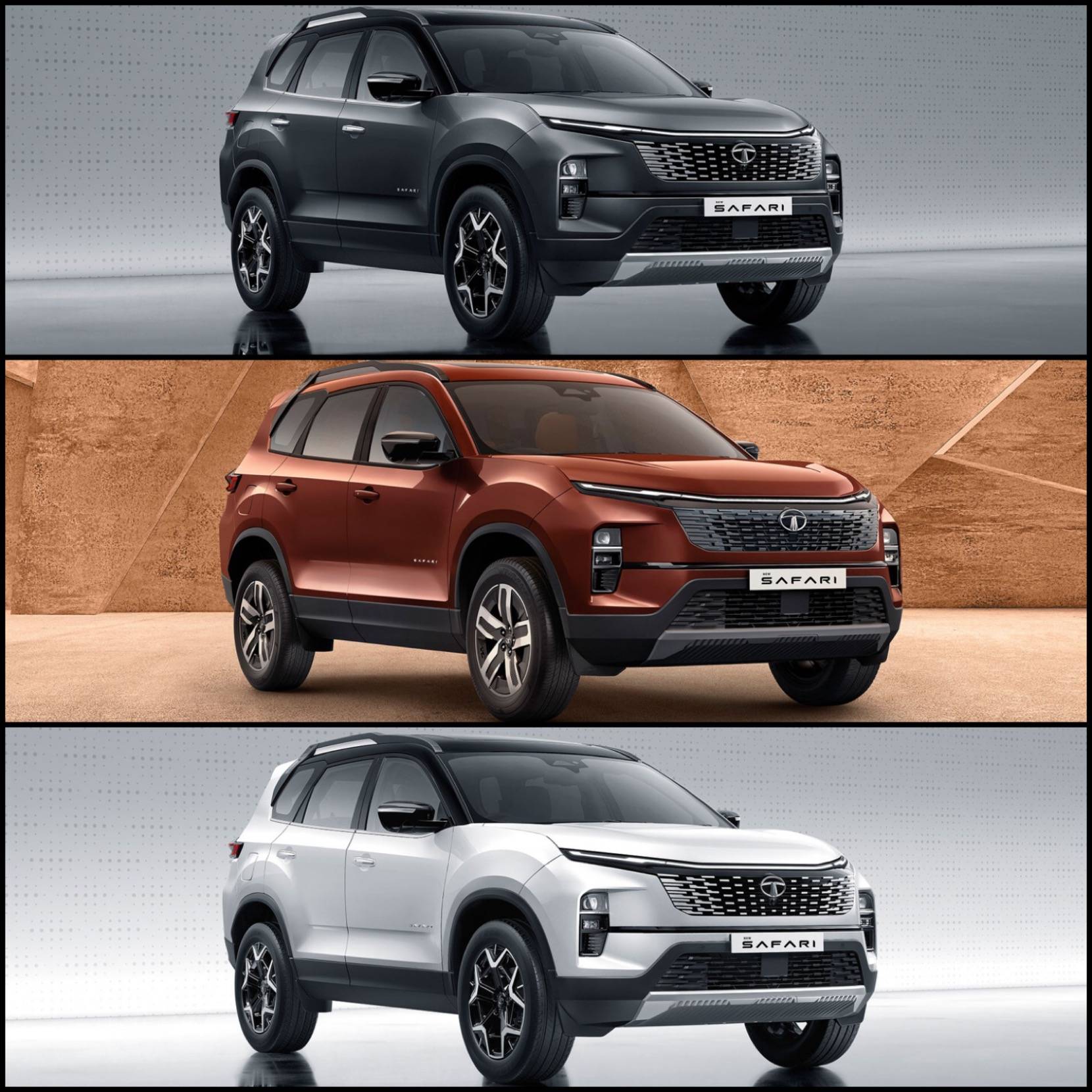 2023 Tata Safari Facelift Colour Options Detailed In 6 Highlights