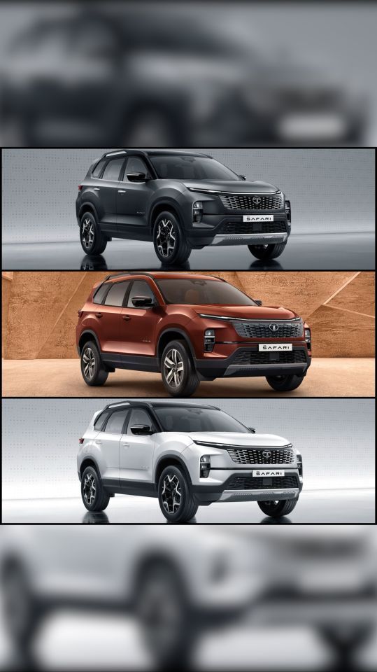 Here are all the exterior colours offered with the 2023 Tata Safari facelift