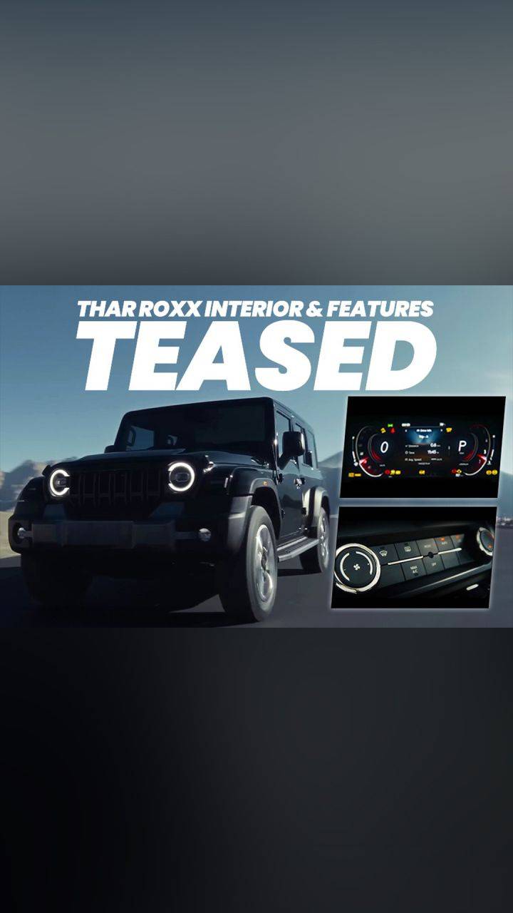 Mahindra 5 door Thar ROXX interior and features officially teased for the first time