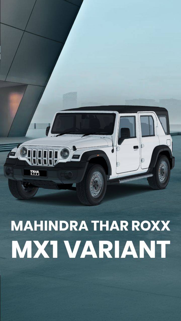 Mahindra has launched the 5 door Thar Roxx, and we take a look at the base MX1 variant