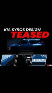 In Pics: Upcoming Kia Syros Teaser Reveals Major Design Details