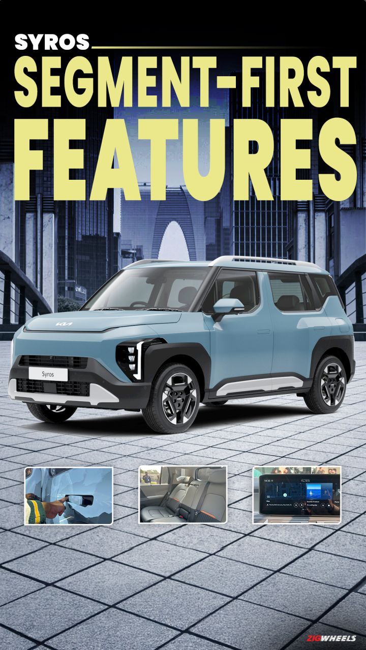 Here are the 5 segment-first features in the Kia Syros sub-4m SUV