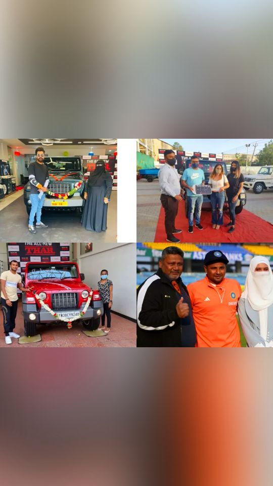 Take a look at five cricketers that received the Thar from Anand Mahindra as gift
