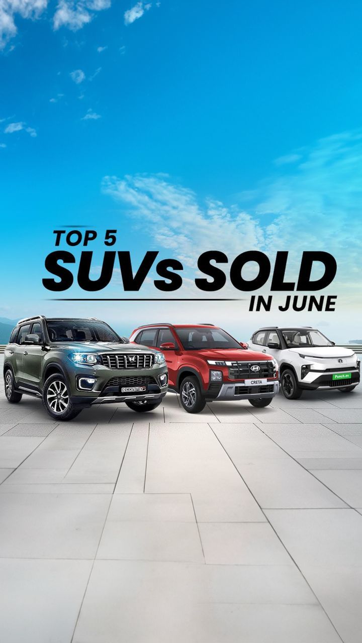 In this reel, we take a look at the top 5 best selling SUVs in the month of June, 2024.