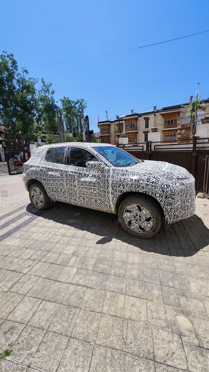 The Harrier EV was spotted testing in the high altitude region of Leh