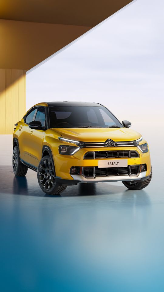 Citroen has unveiled its SUV-coupe, the Basalt Vision globally