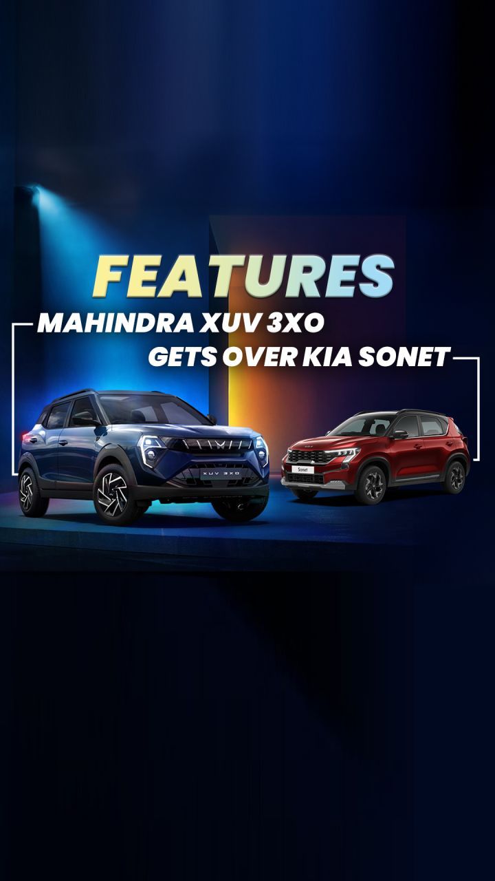 We list out features the Mahindra XUV 3XO gets over the Kia Sonet