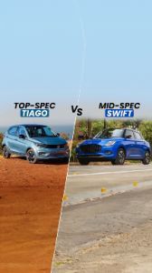 Compared In Pics: 2024 Maruti Suzuki Swift Mid-spec vs Tata Tiago Top-spec Variant