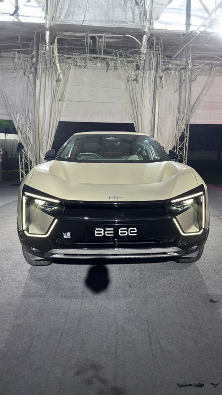 Sports a refreshed brand identity with a new BE logo replacing the usual Mahindra badging