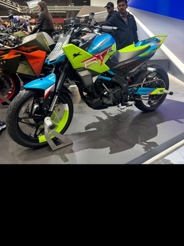 TVS stole the spotlight at EICMA 2025 with 3 stunning concept bikes: Tangent RR, e.FX.3O, RTR HyprStunt