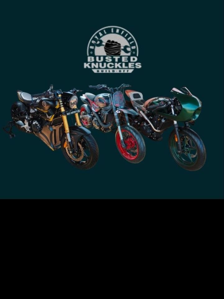 Royal Enfield hosted the ‘Busted Knuckle Build Off’ at Motoverse 2025, where custom motorcycle builders got to showcase some of their most creative Guerrilla 450-based builds