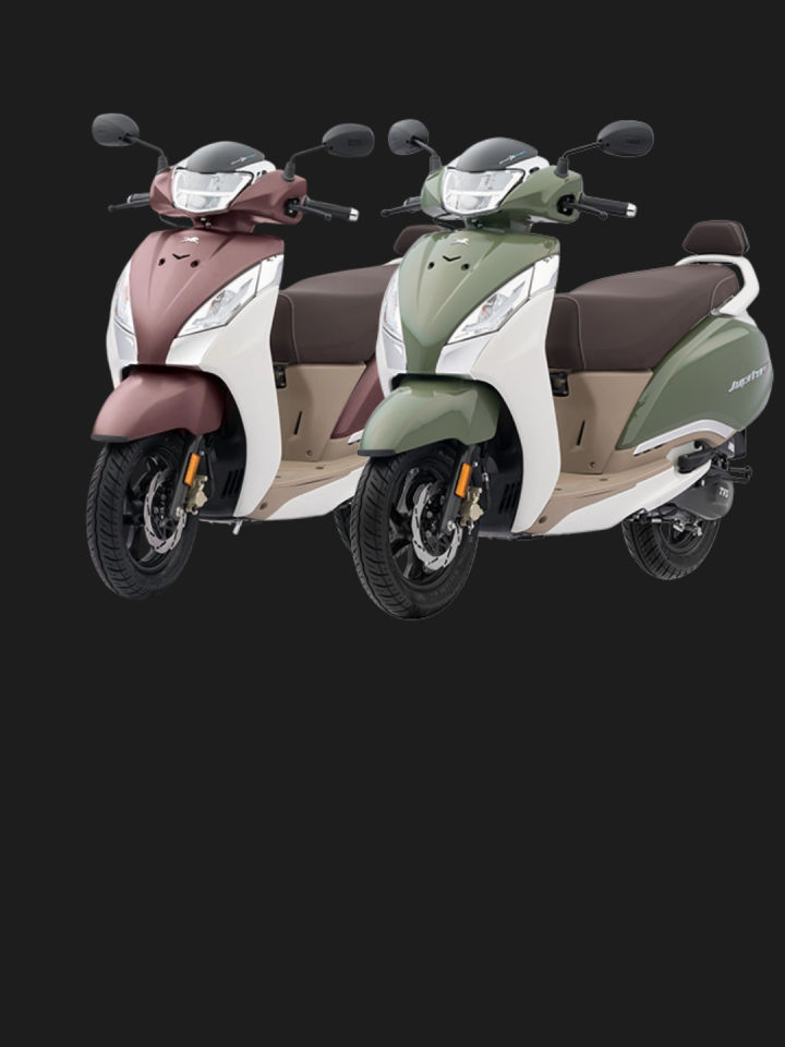 TVS launched two new shades for the Jupiter 125 - Ivory Matte Copper Bronze and Ivory Elite Green.
