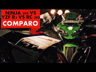 Yamaha YZF R3 vs KTM RC390 vs Kawasaki Ninja 300 : Review : PowerDrift