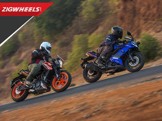 Yamaha YZF-R15 v3.0 vs KTM 125 Duke & Battle of Sporty Beginner Bikes