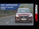 Maruti Suzuki Dzire : First Drive : PowerDrift